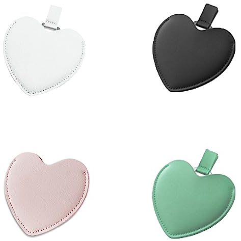 Eabdice 4 Stück Mini Taschenspiegel, Tragbare Handspiegel, Kleinen Kompakten Spiegel, für Hochzeit Geburtstag Jubiläum Geschenk