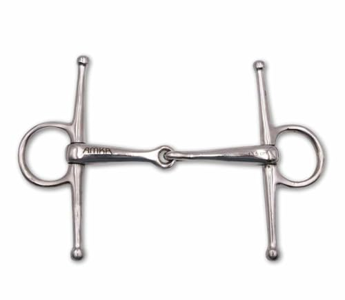 AMKA Knebeltrense Schenkeltrense massiv Edelstahl Stärke 18 mm Ringe 45 mm