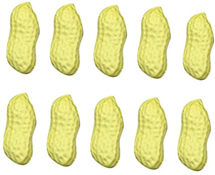 HOMSFOU 10st Simulierte Gefälschte Getrocknete Fruchtblume Kunstgemüse Lebensechte Erdnuss Simulation Gefälschte Kerne Gefälschtes Erdnussdekor Erdnuss-Ornament Kind Obst Ornamente Plastik