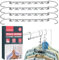 SOL 4pk Space-Saving Hangers – Durable Multi Coat Organiser for Clothes – Magic Wardrobe Storage Solution – Heavy-Duty Closet Space Saver for Neat & Efficient Clothing Arrangement, Anti-Slip Design