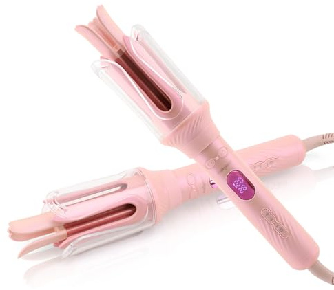 AraSyleon Automatic Curling Iron, Hair Curler for Kids & Beginners, Safe Rotation Easy to Use, 12 Temp Settings (210-410°F), 3 Smart Timer, Ceramic Negative Ion Hair Iron, Dual Voltage