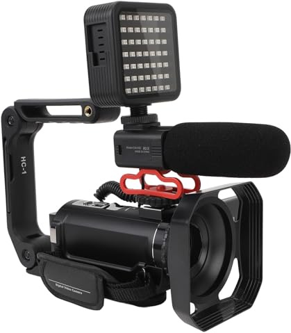 LICAEVEY Cámara de Video de 5k, Cámara Vlog de 56MP con 3.0 Pulgadas -Touchscreen, Anti -Shake -Camcorder, Cámara HD -WLAN -Digital con 18 Veces Zoom Digital -Anti -Shake