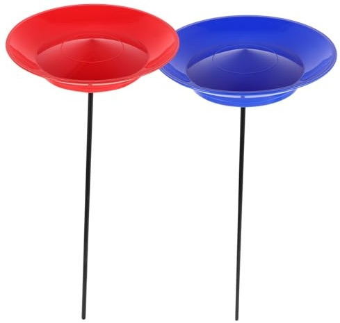 Uonlytech Set Giocoleria 2 Piatti Rotanti in Plastico con Bastoncini per Performance di Gruppo e Spettacoli, Facile da Imparare e Adatto a Bambini e Adulti