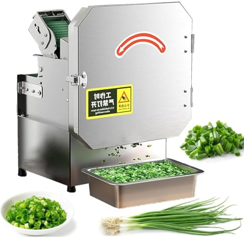 Tagliaverdure elettrico, 200 kg/ora, tritatutto ad alta velocità per cipollotti, aglio, zenzero, peperoncino, patate, cetrioli e altro ancora