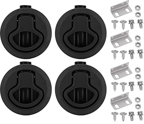KIMISS Chiusure a Scatto per Portello Marino, 61 Mm/2,4 Pollici, Chiusura a Scatto con Chiusura a Scatto Marina, Serratura Ad Anello Tondo