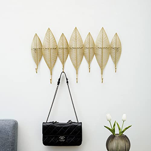Vägggarderob, garderobslist av metallblad, överkrok väggkrok, kroklist, garderobspanel, väggklädlist, väggdekoration i metall, 65 x 41,5 x 6 cm