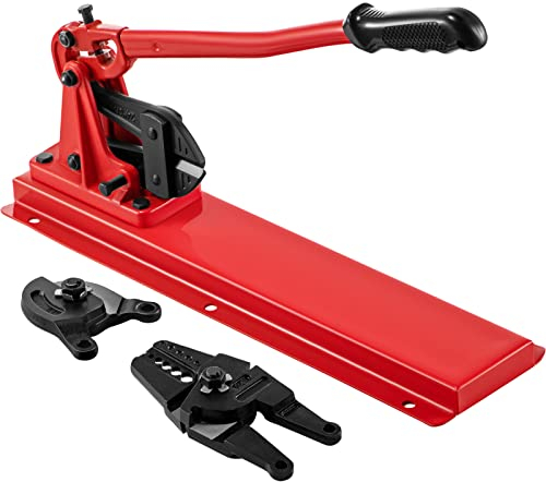 VEVOR Utensile da tavolo da 24 pollici, pinza crimpatrice con pinza per cavi, testa crimpatrice da tavolo 1/16-3/16 pollici in acciaio legato per funi metalliche da 1/2 pollici