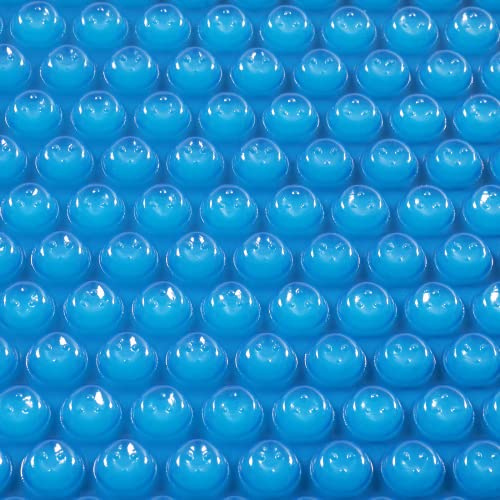 VINGLI 12Mil Solar Pool Cover, Rectangle Solar Blanket-Heavy Duty Solar Pool Cover for Above Ground Pool-Pool Solar Cover for Inground Pool (Blue, 16'x32' Rectangular)