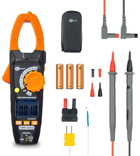 Sonel CMP-1010 Zangenmultimeter TRMS mit Low-Z, VFD-Messung, AC/DC-Strom bis 1000 A, AC/DC-Spannung bis 1000 V, Temperaturmessung, INRUSH, NCV, Hintergrundbeleuchtung und LED-Arbeitslicht