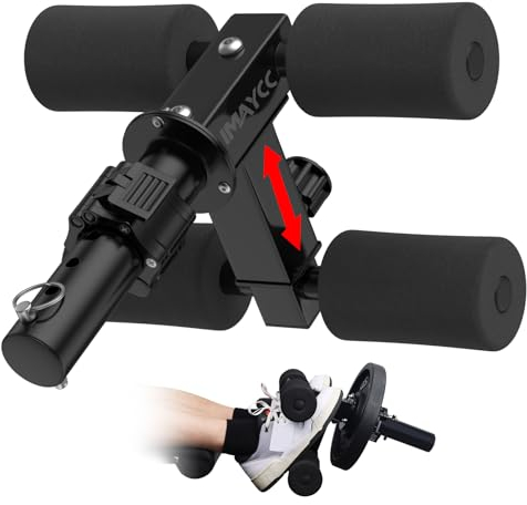 IMAYCC Tib Bar Verstellbarer Tibialis Anterior Trainingsgeräte Tibialis Trainer Einstellbar für Wadenmuskulatur/Schienbein/Knöchel Krafttraining Passend für 2 Olympische Gewichtsplatten