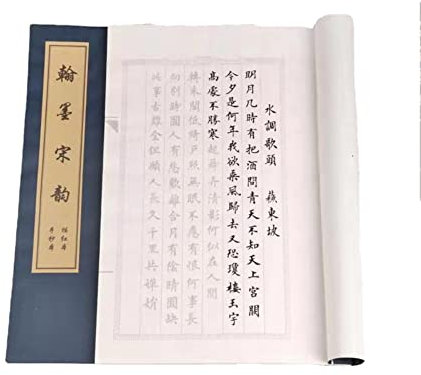 Cuaderno de caligrafía china, cuaderno de caligrafía china, práctica de escritura a mano, 1 pieza Cuaderno de caligrafía china Escritura en ejecución Shou Jinti Cuaderno de práctica de caligrafía trad