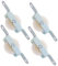 BESPORTBLE 1 Set Accessori per Ombrelloni da Esterno Ombrelloni per Pioggia Ombrello da Giardino Kit Puleggia per Stendino Parti di Ricambio per Ombrelloni Rulli per Porta A Confezione da 4
