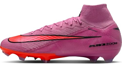 Nike Herren Mercurial Superfly 10 Elite Firm-Ground High-Top Fußballschuhe, Magic Flamingo/Black/Total Crimson, 45