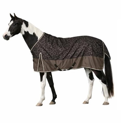 netproshop Lätt, vattentätt regntäcke 0 g, ventilerande med hästskotryck, storlekar 125–165 cm, storlek: 145, färg: brun