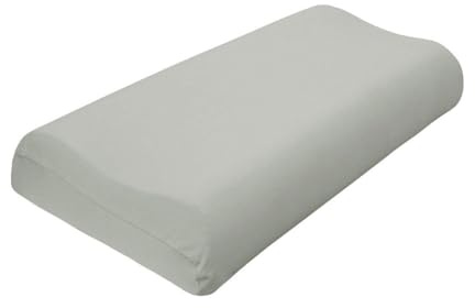 TRAUMSCHLAF Universal Bezug für Nackenstützkissen – elastischer Edel Jersey Kissenbezug aus Baumwolle mit Elasthan – weich dehnbar und passgenau für viele Nackenstützkissen – S-M, Höhe 7-10 cm, silber