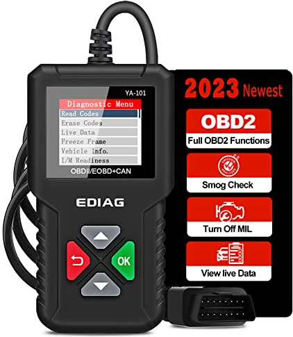 EDIAG YA101 obd2 diagnosegerät, Automotor Fehler-Code Scanner für Europäische OBD II/EOBD Protokolle nach 2000, Auto diagnose scan Tool für alle Fahrzeuge