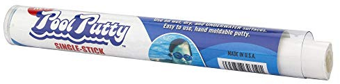 Epoxybond Pool Putty Single-Stick 4 oz | Pool & Spa Repair | Easy for Anyone to DIY | Works Underwater or Above | Fix Cracks Leaks in Concrete, Fiberglass & Other Surfaces | by Atlas Minerals