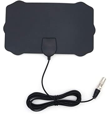 Fasizi Mini antenne TV numérique avec amplificateur de signal de portée 80 km compatible HDTV intérieur 4K ATSC