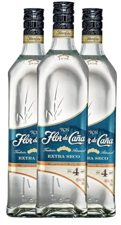 Ron Flor de Caña 4 Años 70 cl (Caja de 3 Botellas de 70 cl)