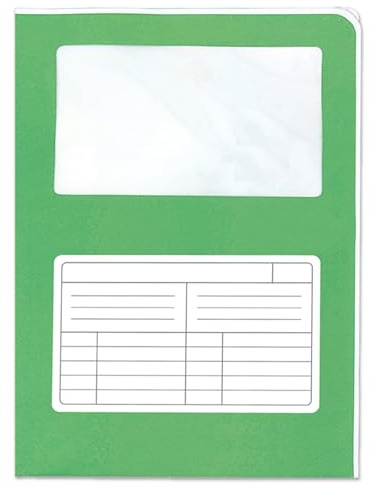 Blasetti Sintex Cromo - Cartellina con Finestra A4-50pz - Verde Giada