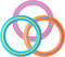 3 pcs 25 CM Flying Ring Wurfring，tosy Flying Ring，strand spielzeug，wurfring-spielspielzeug，kinder outdoor spiele Anzug，Ultimativer Urlaub im Freien, Schulspielplatz, Park, Poolspaß（gelb, orange, rosa）