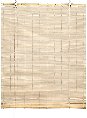 Tapparella Avvolgibile 100% Bambù (Naturale, 80 x 180 cm)