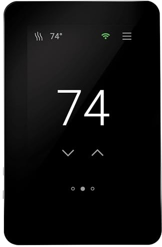 SunTouch SunStat ConnectPlus Touchscreen Programmable Smart Voice-Activated Wi-Fi Thermostat for Electric Floor Heating Systems, 4.3 Screen, Floor and Air Sensing Control, Remote Access