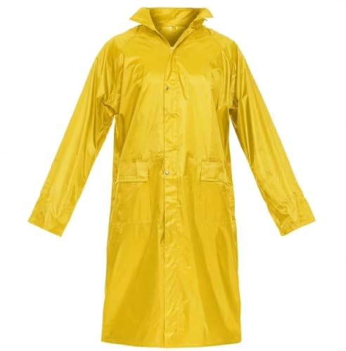 BWOLF Poseidon Chubasquero Hombre Impermeable Plegable Reutilizable Con Capucha Amarillo 4XL