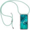 Paekear Mobile Phone Chain Mobile Phone Case Compatible with VIVO Case, Smartphone Necklace Case with Strap - Transparent Protective Case Shockproof - Cord with Case for Hanging, Green, Vivo V21 5G/4G
