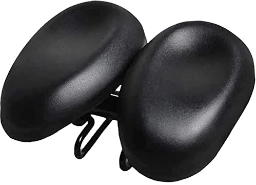 Qeunrtiy Asiento de Bicicleta Sin Nariz, CóModo Asiento de Bicicleta para Hombres y Mujeres, CojíN ErgonóMico Suave de Doble Almohadilla para SillíN