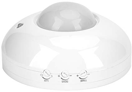 Bagima Interrupteur de Mouvement 12 * 12 * 7 110V-240V Mouvement du Corps Réglable Plafonnier Capteur Infrarouge Détecteur Interrupteur D'ampoule