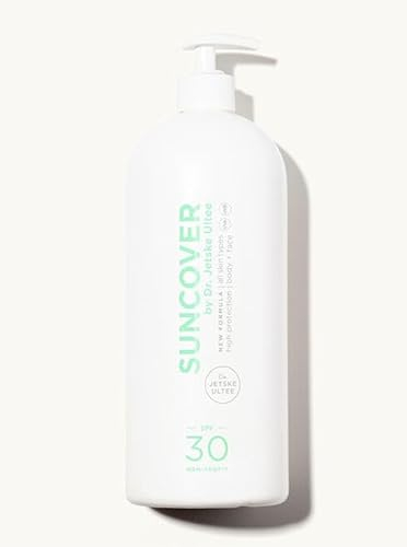 Suncover Dr. Jetske Ultee | Sonnencreme | LSF 30 | Kinder | Körper & Gesicht | Enthält effektive und sichere UV-Filter | Wasserresistent | Parfümfrei | Ohne Octocrylene (1000 ml)