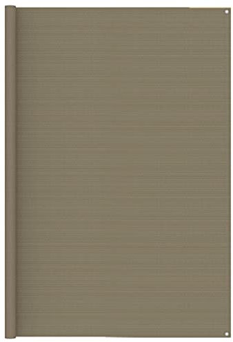 ZEYUAN Zeltteppich, Vorzeltteppich, Camping Plane, Teppich Für Camping Vorzelt, Bodenplane Zeltunterlage, Camping Teppich Outdoor, 250x350 cm Taupe