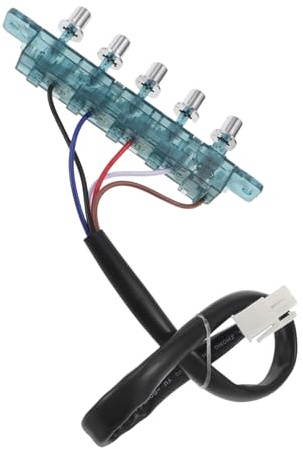 BAZEITFLOW Botón Interruptor Pulsador para Campana Extractora, Pieza de Repuesto de 5 Teclas, Panel de Control Compatible Cocinas Domésticas, Restaurantes y Hoteles