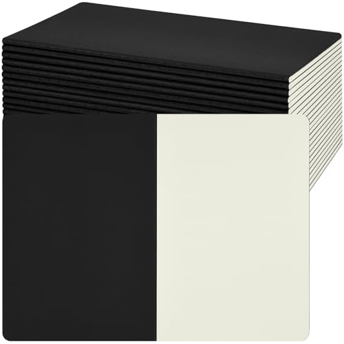 ZCZN-Quaderno Appunti, Taccuino a Foglio Bianco Formato A5, Confezione da 24 Pezzi-30 Fogli/60 Pagine, Utilizzato per Scrivere Note, Diario o Agenda, Nero