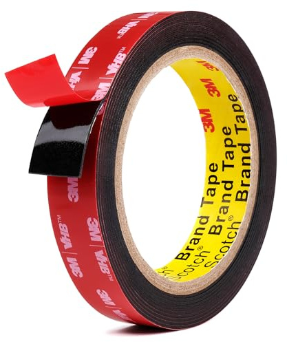 WZYZW Nastro Biadesivo Montaggio, Adesivo Spessore Spugnoso Forte e Impermeabile, 3 Metri Lunghezza x 10 mm Larghezza, Per Interno ed Esterno