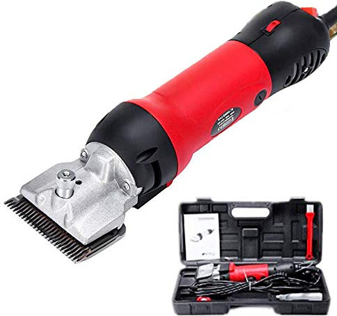 690w Electric Horse Clippers Professional Haircut Trimmer 6 Adjustable Speed, Portable Electric Hair Fur Grooming Clippers,horsehairRed