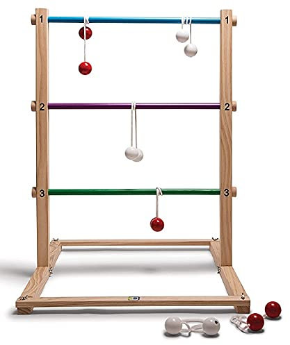 Jeu de Lancer de tac en Bois - Boules echelle Golf - Lance Pendule - l50 x h75 cm - Jardin, Plein air, Exterieur - adresse