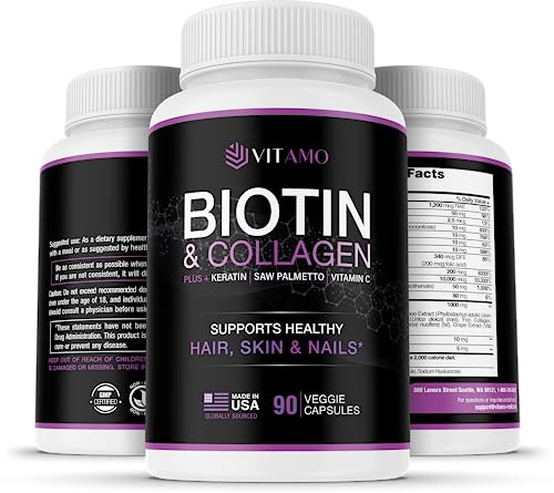 Vitamo Postpartum Hair Loss Vitamins for Women | Postnatal Hair Growth with Hyaluronic Acid, B-Complex, Biotin, Collagen & Keratin | Advanced Hair, Skin & Nails Supplement | 90 Capsules