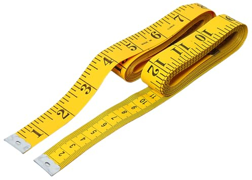 2 Bände Maßband Körpe 300cm/120 Zoll, Schneidermaßband Doppelseitige Measuring Tape Flexible Bandmaß Massband Schneider Mit Knopf Umfangmaßband Für Haushalte Handwerker Schneider