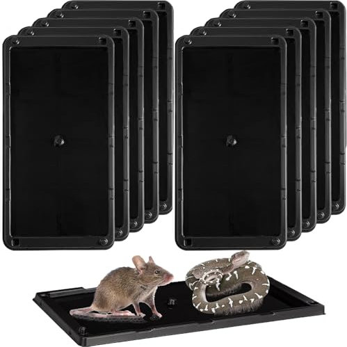 10 Pièces Piege a Souris Piege a Rat Colle,Plaques de Glue Anti Rongeur,Colle Pré Appâté,Piège Collant pour Souris et Insectes