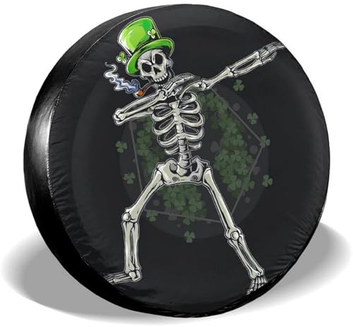 Muertos Vivientes Jugando con Calaveras Geniales Cubiertas De Las Ruedas Durable Neumático Repuesto Cubierta Sunscreen Funda Coche Vehículo Rueda Funda Universal para Vehículo Camión 15inch