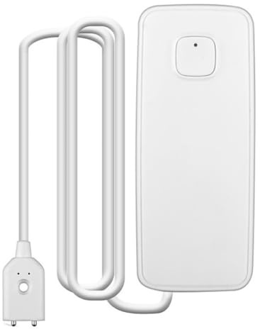 ieron WiFi läckagedetektor 80dB vattensensor Larm och applikationslarm Lämplig för rörledningar Kök Badrum Källare