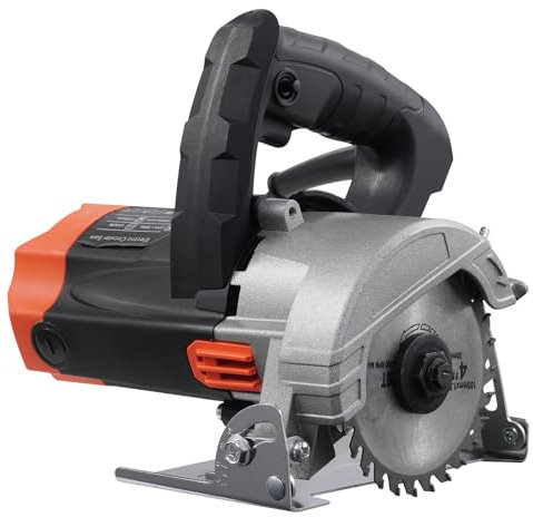 Circular Saw, 1500W 13000RPM Electric Circular Saw with 105mm Blade, Cutting Bevel Angle 0-45° Adjustable, 50mm Cutting Depth Circular Wood Saws for Cuts Wood, Tile, Plastic, PVC, Soft Metals ﻿