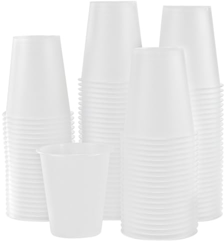 KEILEOHO 100 stycken 360 ml återanvändbara plastkoppar, festmuggar, hårdplastmuggar för fest, stapelbara plastmuggar, återanvändbara plastmuggar, tandborstkoppar och cocktailglas plast