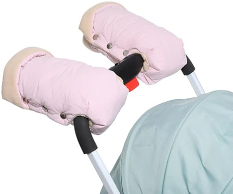 Comfortable Baby Strollers Hand Warmer Breathable Gloves Cold Resistant with Fleece Lining Easy Attach to Strollers