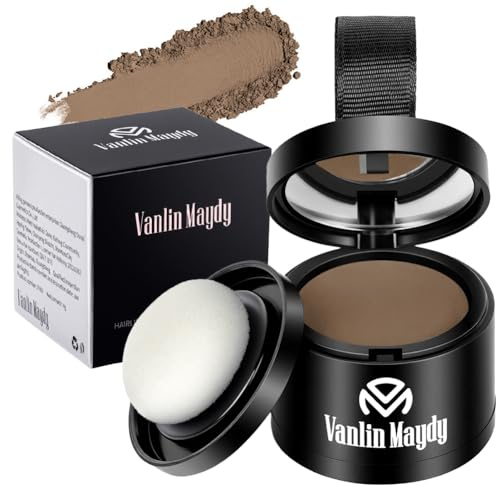 ALIIP Polvere per Capelli - Correttore per Infoltimento Capelli per Donna e Uomo, Mascara per Capelli Waterproof per Nascondere la Ricrescita - 4g(Caffè Scuro)