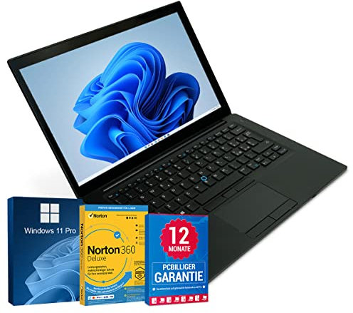 Dell Latitude 7480 14 Zoll Full HD Laptop Intel Core i5-6300U@ bis zu 3 GHz 16 GB 256 GB SSD mit Windows 11 Pro & GRATIS Antiviren-Software HDMI inkl. 12 Monate Garantie (Generalüberholt)
