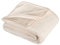 MOON - Kuscheldecke Cashmere Feeling - aus recyceltem Materialien - Wohndecke ca. 150x200 cm - extra schwere Qualität ca. 500g/m² - beige