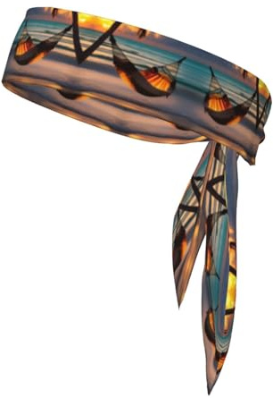 Sunset Beach Hammock Fascia sportiva double-face, unisex, per giocare a palla, fitness e attività all'aperto